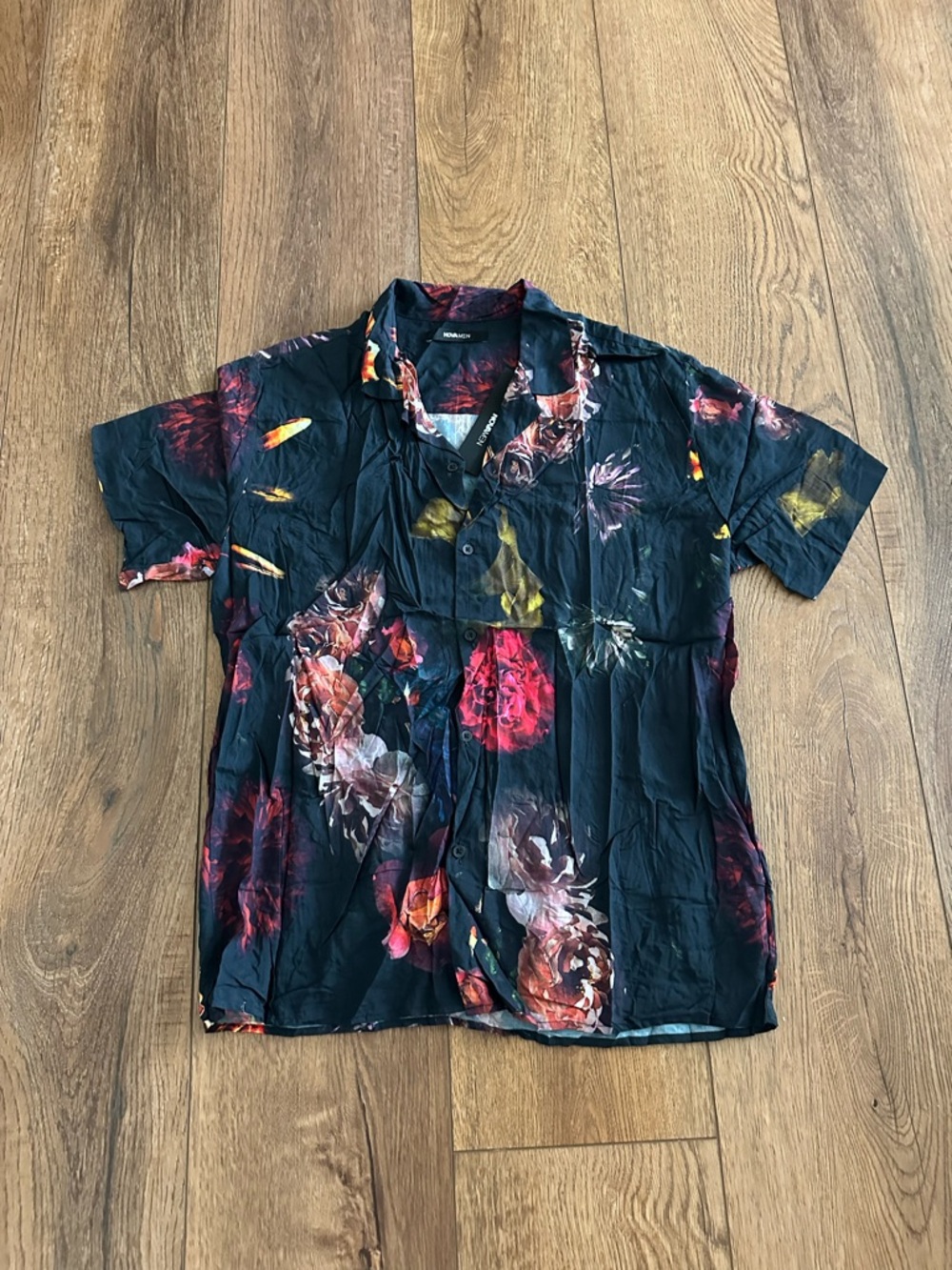 Fashion Nova Floral Button Down Shirt